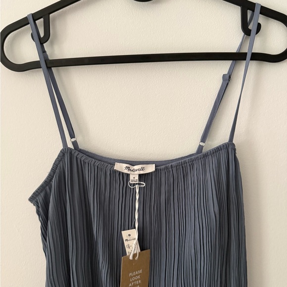 Madewell The Goldie Dress in Plisse - Picture 3 of 9
